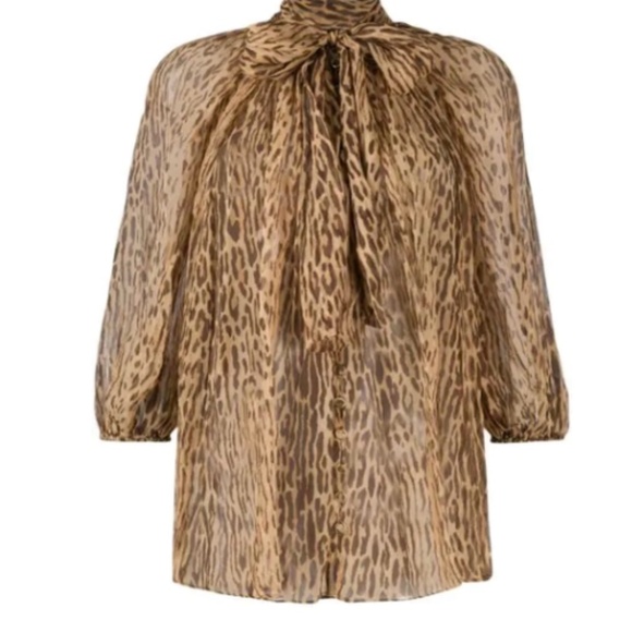 Zimmermann silk georgette pussy-bow blouse - Picture 1 of 5